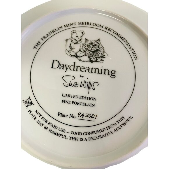 The Franklin Mint Heirloom Recommendation Daydreaming By Sue Willis Limited Edit - Picture 4 of 4